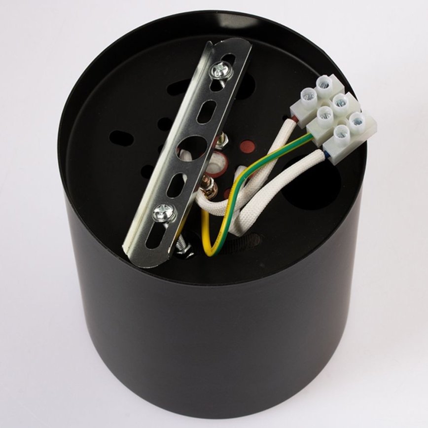 LED plafonska svetiljka JUPITER 1xE27/6W/230V 120x98 mm crna