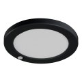 LED Plafonska/ugradbeni Lampa sa senzorom pokreta 2u1 ERGA LED/17W/230V 3000/4000/6500K crno