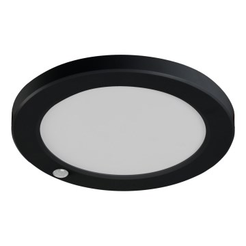 LED Plafonska/ugradbeni Lampa sa senzorom pokreta 2u1 ERGA LED/17W/230V 3000/4000/6500K crno