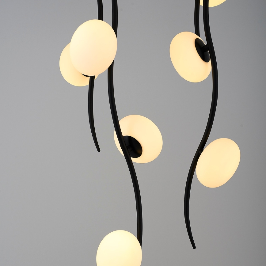 LED plafonski luster GELA 18xLED/3W/230V 3000K crni