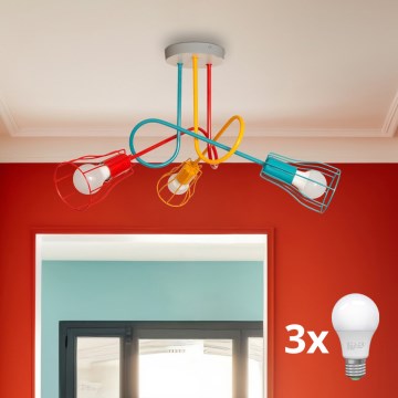 LED plafonski luster OXFORD 3xE27/15W/230V