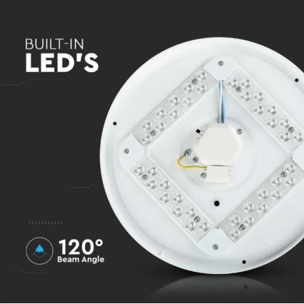LED plafonsko svetlo 18W/230V, prečnik 31 cm, 3000/4000/6400K