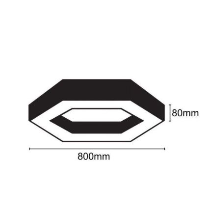 LED plafonsko svetlo 40W/230V 4000K, prečnik 80 cm
