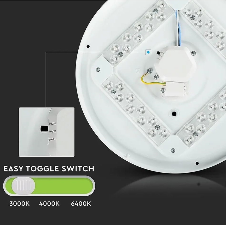 LED Plafonsko svetlo LED/12W/230V 26cm 3000K/4000K/6400K