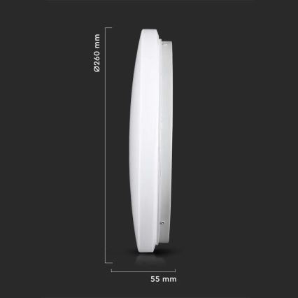 LED Plafonsko svetlo LED/12W/230V 26cm 3000K/4000K/6400K