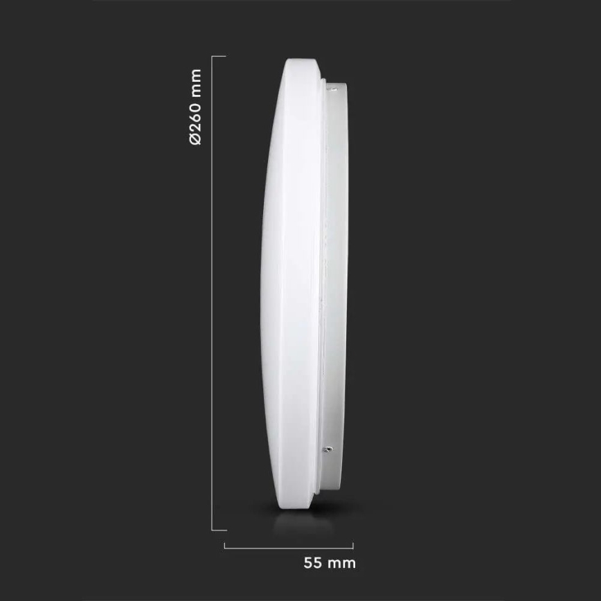 LED Plafonsko svetlo LED/12W/230V 26cm 3000K/4000K/6400K
