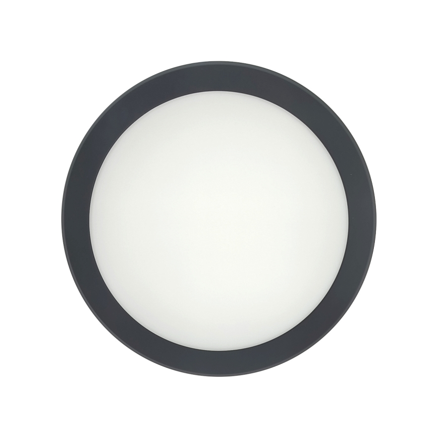 LED stropno svetlo sa senzorom pokreta LED/20W/230V 3000/4000/6500K prečnik 230 cm IP54 antracit