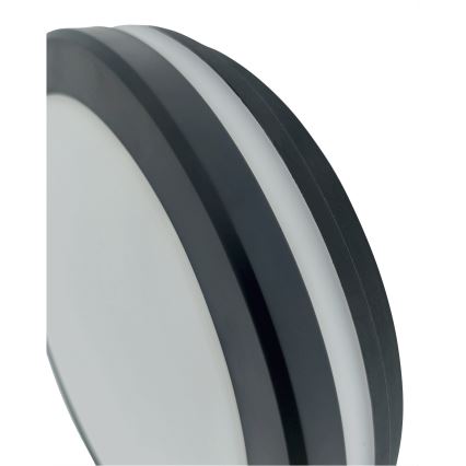 LED stropno svetlo sa senzorom pokreta LED/20W/230V 3000/4000/6500K prečnik 230 cm IP54 antracit