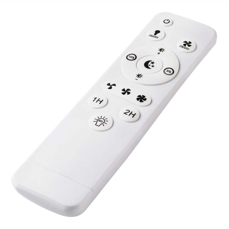 LED prigušiva plafonska lampa sa ventilatorom APOLLO LED/38W/230V crna + daljinski upravljač