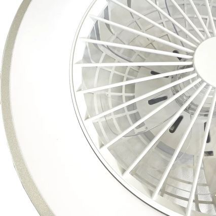 LED prigušiva plafonska lampa sa ventilatorom OPAL LED/48W/230V 3000-6500K + daljinski upravljač