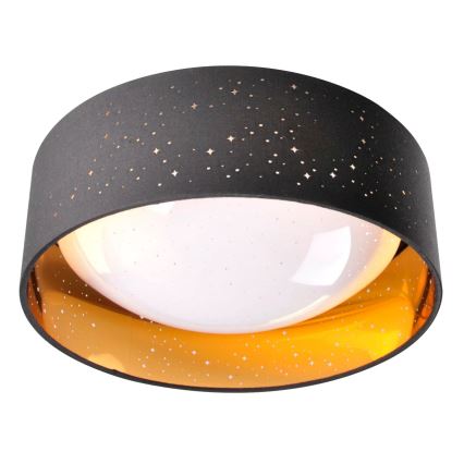 LED plafonsko svetlo TULUZA LED/18W/230V prečnik 32 cm crno