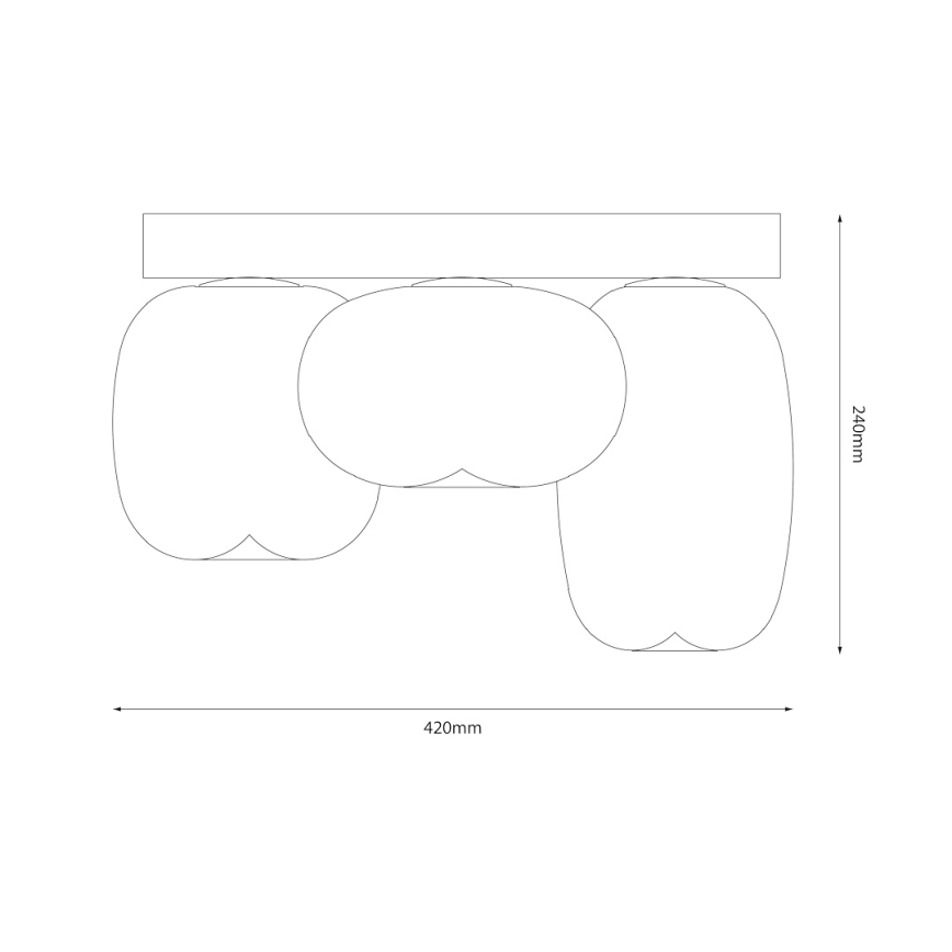 LED plafonsko svetlo VASO LED/12W/230V pr. 42 cm belo