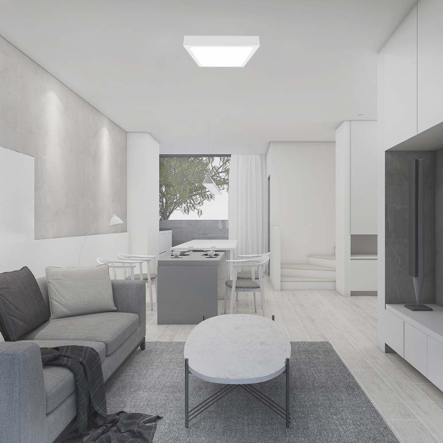 LED plafonsko svetlo za kupatilo LED/30W/230V 6500K IP44 42x42 cm belo