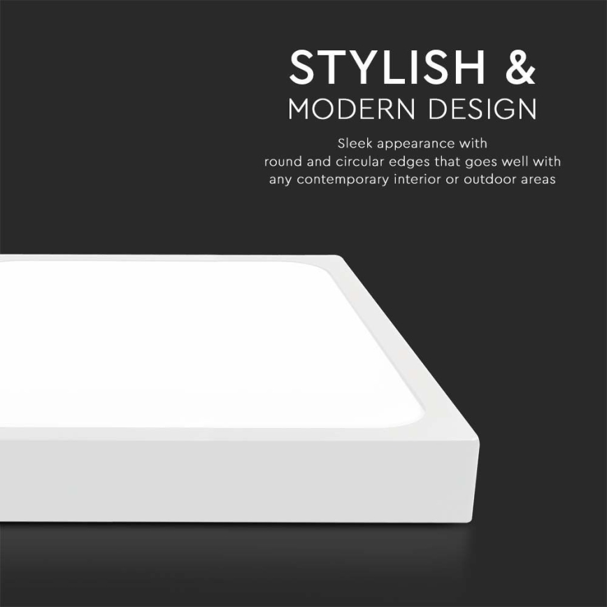 LED plafonsko svetlo za kupatilo LED/30W/230V 6500K IP44 42x42 cm belo