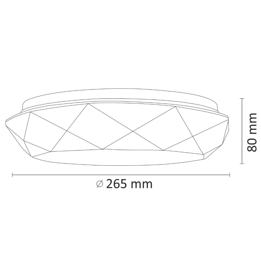 LED plafonsko svetlo za kupatilo SELINA LED/12W/230V IP44