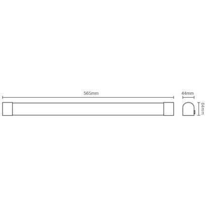 LED Podelementna lampa LED/15W/230V IP44