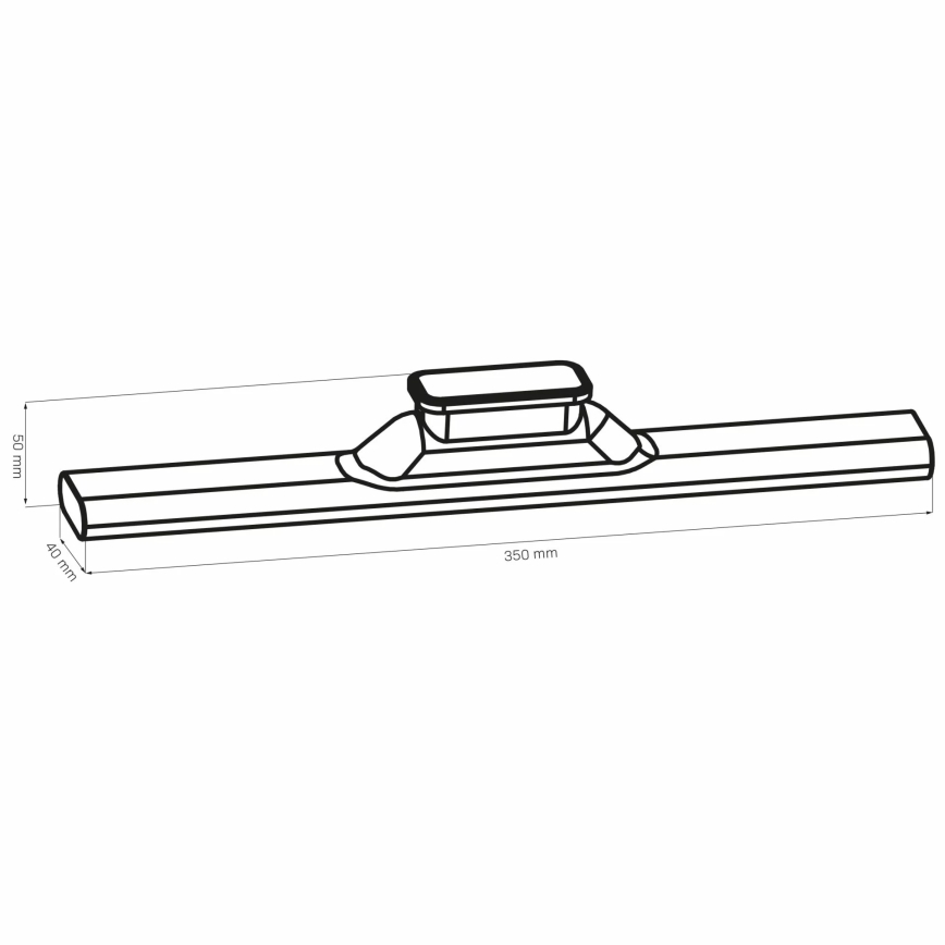 LED Podelementna dodirna magnetska lampa LED/2,5W/5V USB 2700/4000/6500K 1200 mAh 35 cm bela