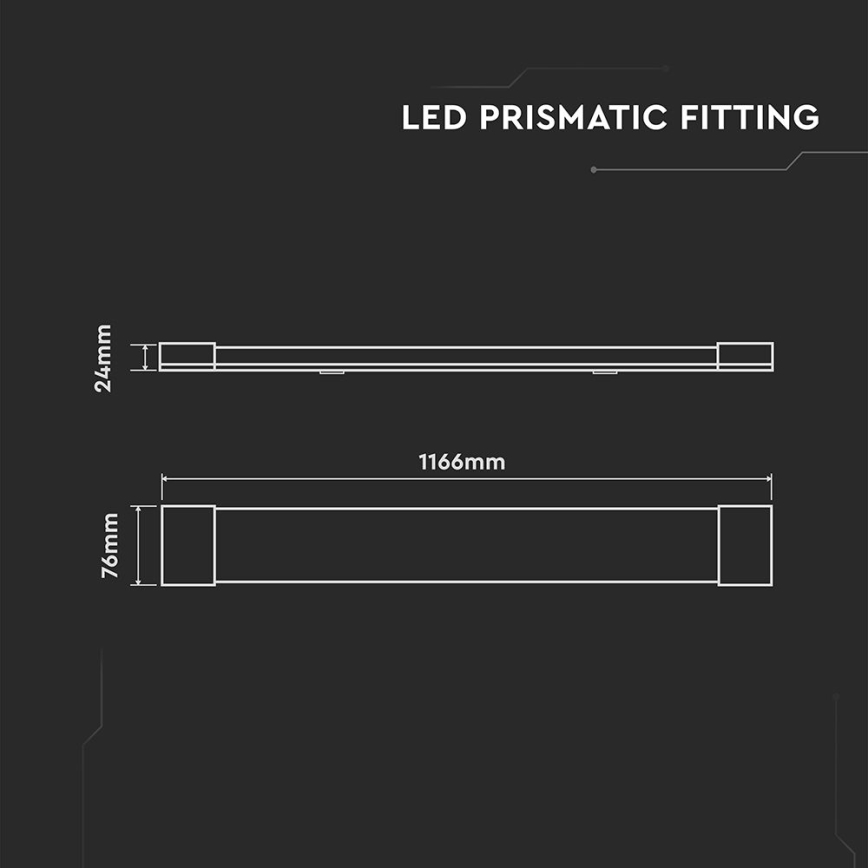 LED Podelementna lampa LED/40W/230V 4000K 116 cm