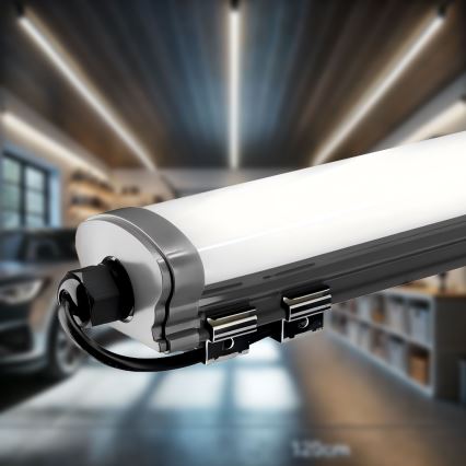 LED Podelementna lampa LED/60W/230V 6000K 120 cm IP65 crno