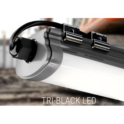 LED Podelementna lampa LED/60W/230V 6000K 120 cm IP65 crno