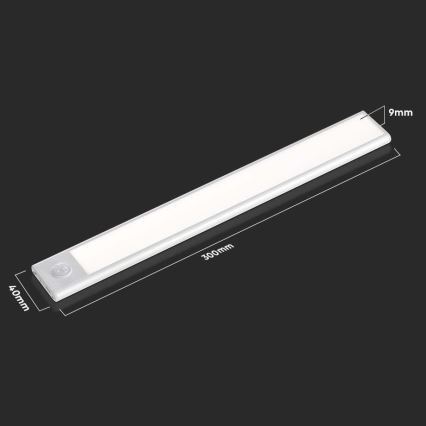 LED Podelementna lampa sa senzorom LED/1,5W/5V 1500 mAh 3000K