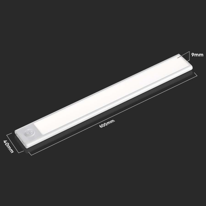 LED Podelementna lampa sa senzorom LED/2,5W/5V 3000 mAh 3000K