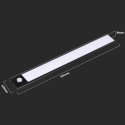 LED Podelementna lampa sa senzorom LED/2,5W/5V 4000K 3000 mAh