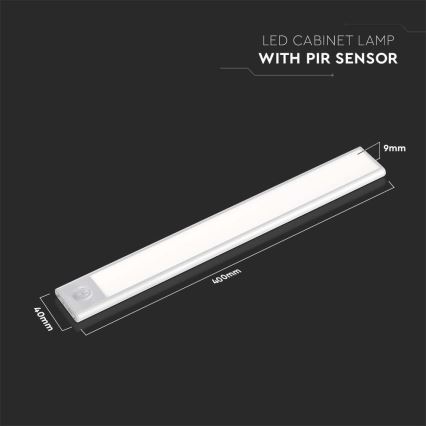 LED Podelementna lampa sa senzorom LED/2W/5V 3000K 2200 mAh