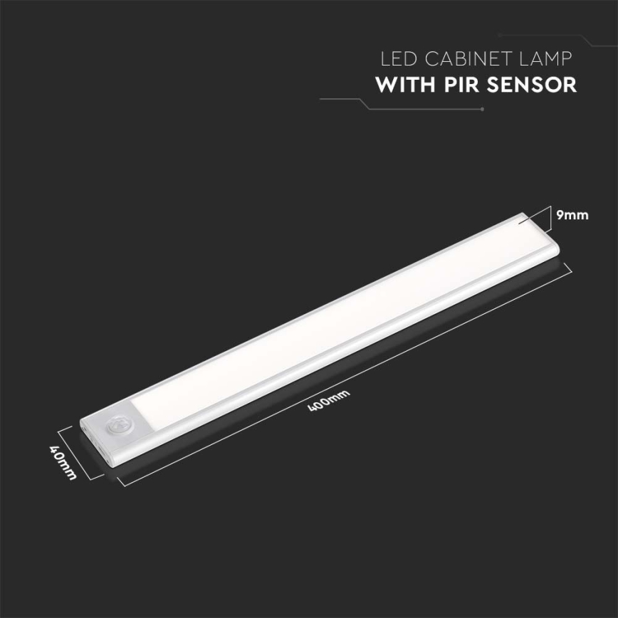 LED Podelementna lampa sa senzorom LED/2W/5V 3000K 2200 mAh