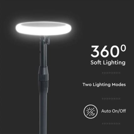 LED Podesiva solarna lampa GARDEN LED/8W/5V 60-129 cm 4000K IP65