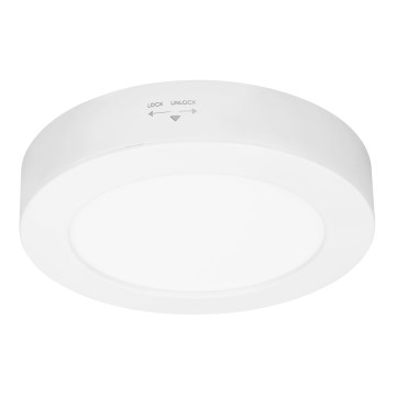 LED površinski/ugrađeni panel 2u1 LED/12W/230V 3000/4000/6000K Ø17cm IP54 bela