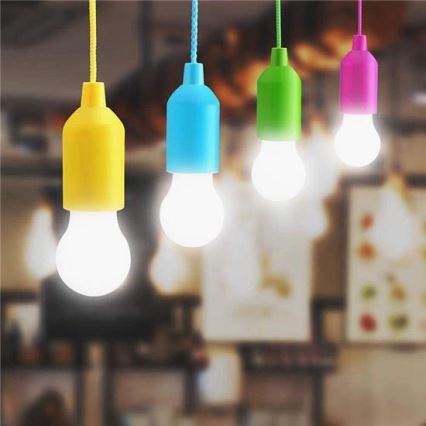 LED Prenosna lampa LED/1W/3xAAA plava