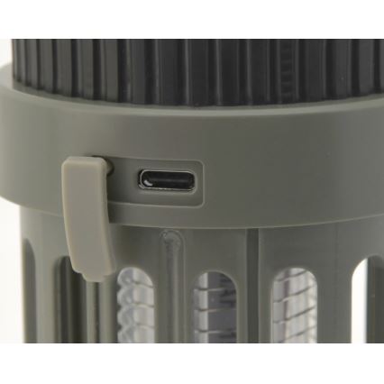 LED Prenosna punjiva lampa sa hvatačem insekata LED/2W/1800mAh/3xAAA IPX4 zelena