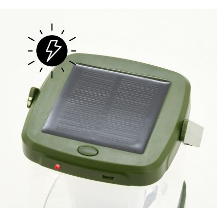 LED Prenosna punjiva lampa sa zamkom za insekte LED/3W/1800mAh zelena