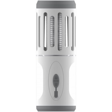 LED Prenosna punjiva lampa sa zamkom za insekte LED/6W/1800 mAh IPX4 bela/sivo
