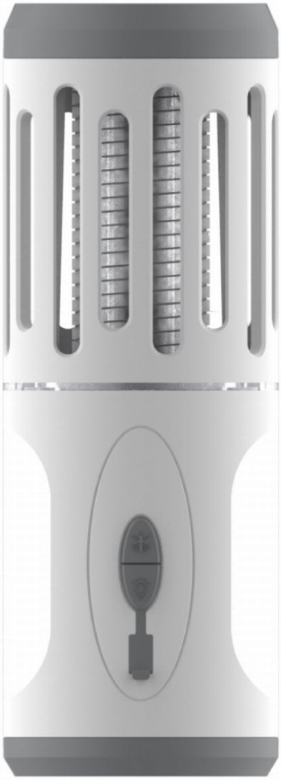 LED Prenosna punjiva lampa sa zamkom za insekte LED/6W/1800 mAh IPX4 bela/sivo