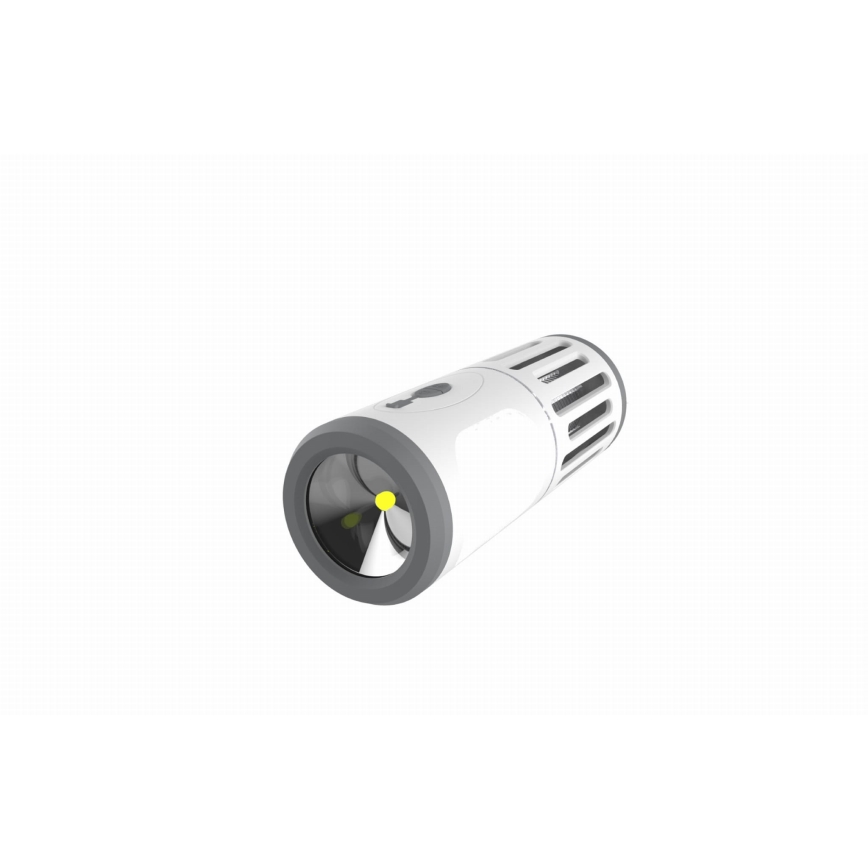 LED Prenosna punjiva lampa sa zamkom za insekte LED/6W/1800 mAh IPX4 bela/sivo