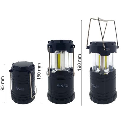 LED Prenosni kampovanje lampa 3xLED/3W/3xAAA 6400K