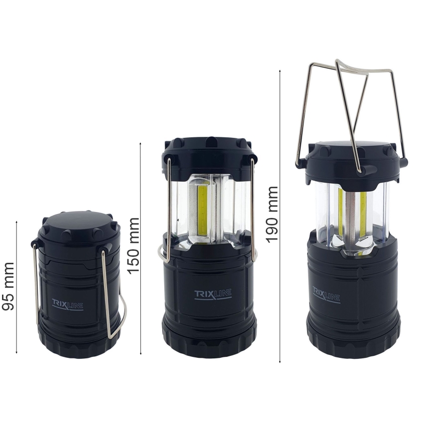 LED Prenosni kampovanje lampa 3xLED/3W/3xAAA 6400K