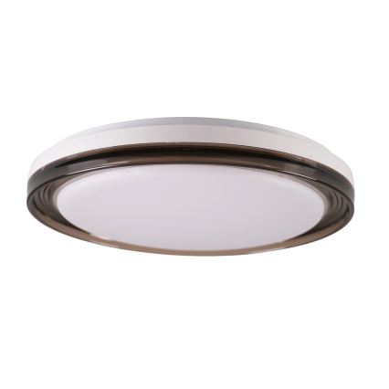 LED Prigušiva plafonjera za kupatilo HALINA LED/48W/230V 3000-6000K pr. 38 cm IP44 crno + Daljinski upravljač