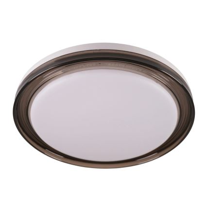 LED Prigušiva plafonjera za kupatilo HALINA LED/48W/230V 3000-6000K pr. 38 cm IP44 crno + Daljinski upravljač