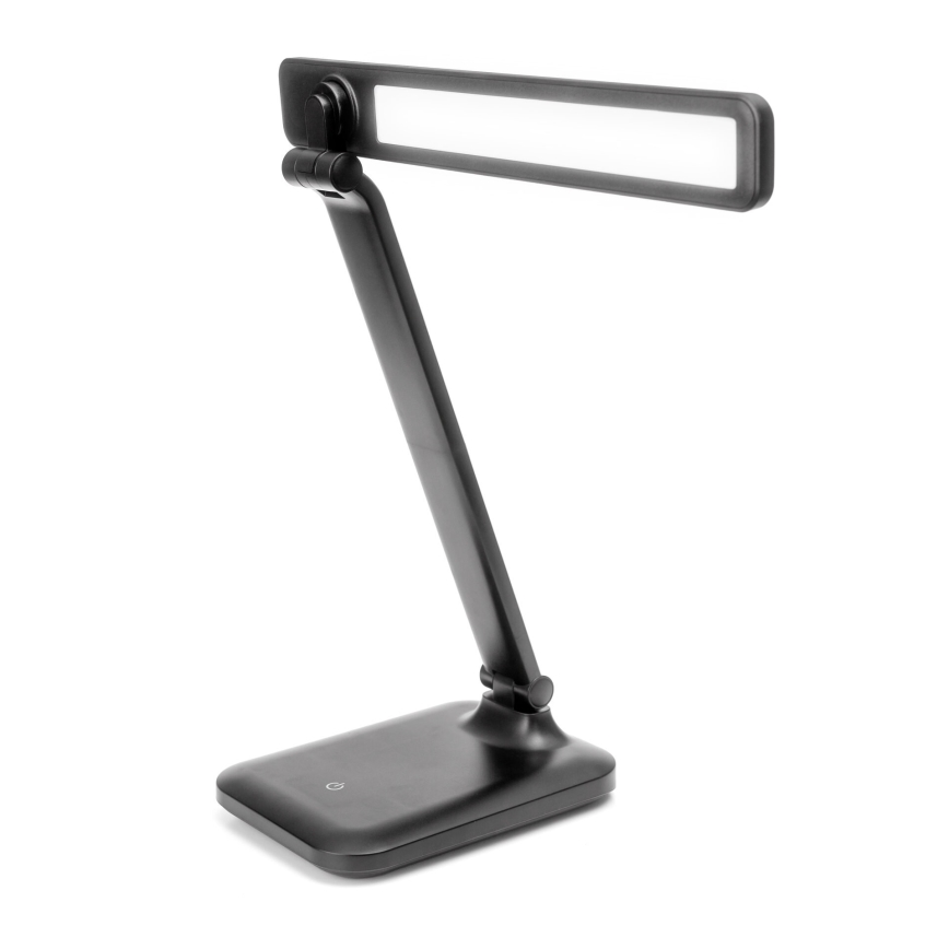 LED Prigušiva stona lampa na dodir sa bežičnim punjenjem i USB portom REMUS LED/5W/230V crno