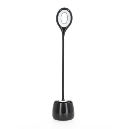LED Prigušiva fleksibilna punjiva stona lampa LUSIA LED/5W/5V 3000/4000K 1200 mAh crno