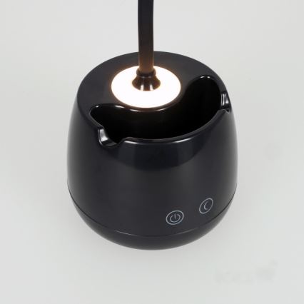 LED Prigušiva fleksibilna punjiva stona lampa LUSIA LED/5W/5V 3000/4000K 1200 mAh crno