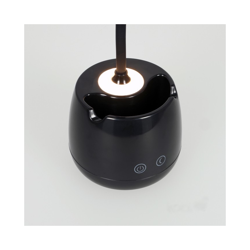 LED Prigušiva fleksibilna punjiva stona lampa LUSIA LED/5W/5V 3000/4000K 1200 mAh crno