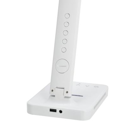LED Prigušiva stona lampa sa QI bežičnim punjenjem, ekran i USB portom LED/7W/230V 3000-6000K bela