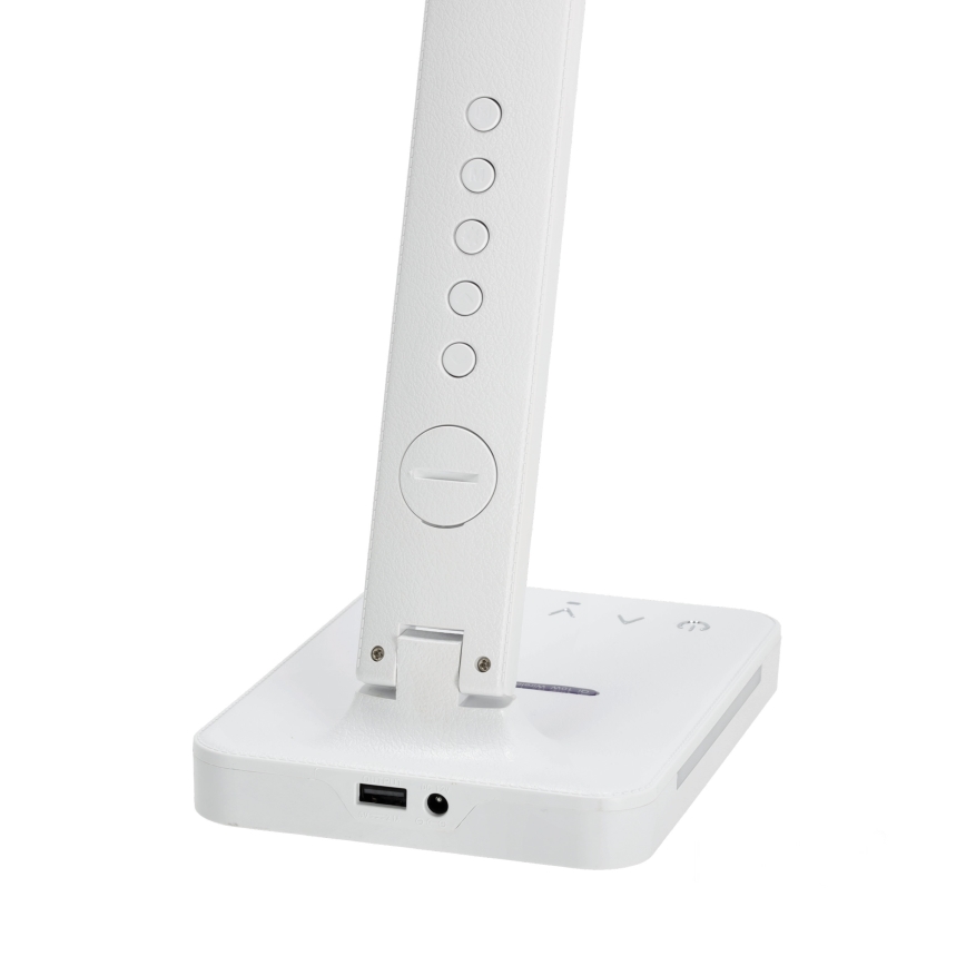 LED Prigušiva stona lampa sa QI bežičnim punjenjem, ekran i USB portom LED/7W/230V 3000-6000K bela