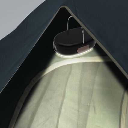LED Prigušiva punjiva lampa sa funkcijom powerbank-a K4 LED/1W/5V 3000-6500K IPX4 4000 mAh crno