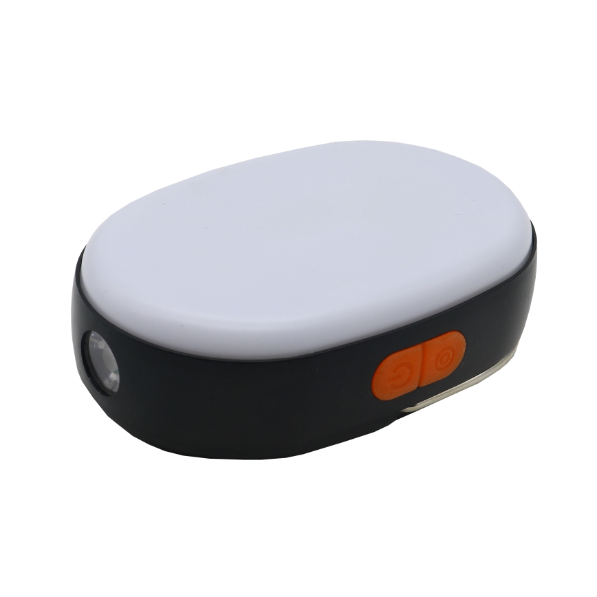 LED Prigušiva punjiva lampa sa funkcijom powerbank-a K4 LED/1W/5V 3000-6500K IPX4 4000 mAh crno