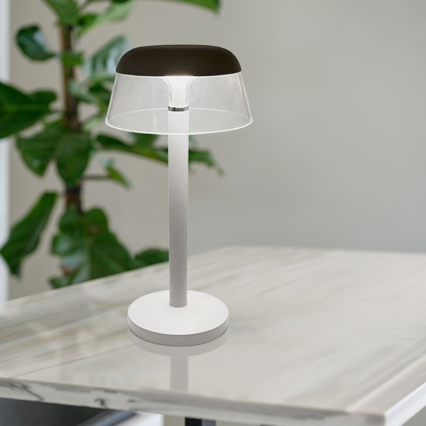 LED Prigušiva punjiva dodirna stona lampa LED/3W/5V 3000-6000K 1800 mAh bela